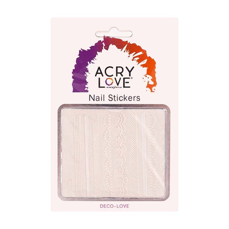 acry love Nail Sticker grecas y figuras decoracion para uñas acrilicas
