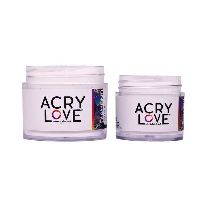 acry love Polvo Acrílico Diamond Crystal 1oz y 2 onzas