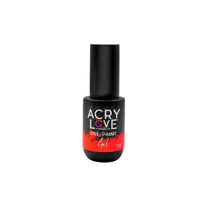 acry love Pre-Paint Gel Base Para Arte 14ml para uñas acrilicas o en gel
